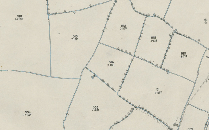 A map of field patterns.