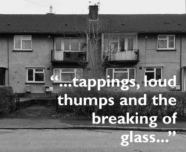 Council houses and pull quote from below.