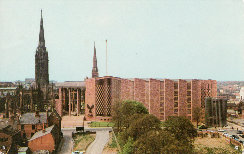 Postcard of Coventry Cathedral.
