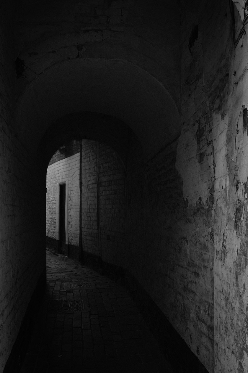 A dark alleyway