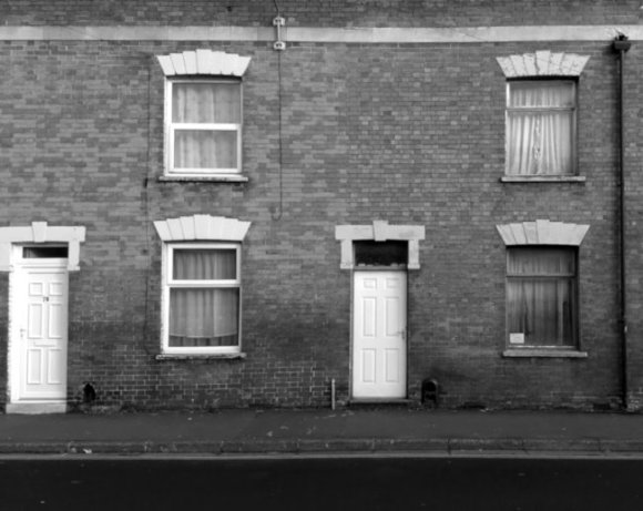 Terraced houses.