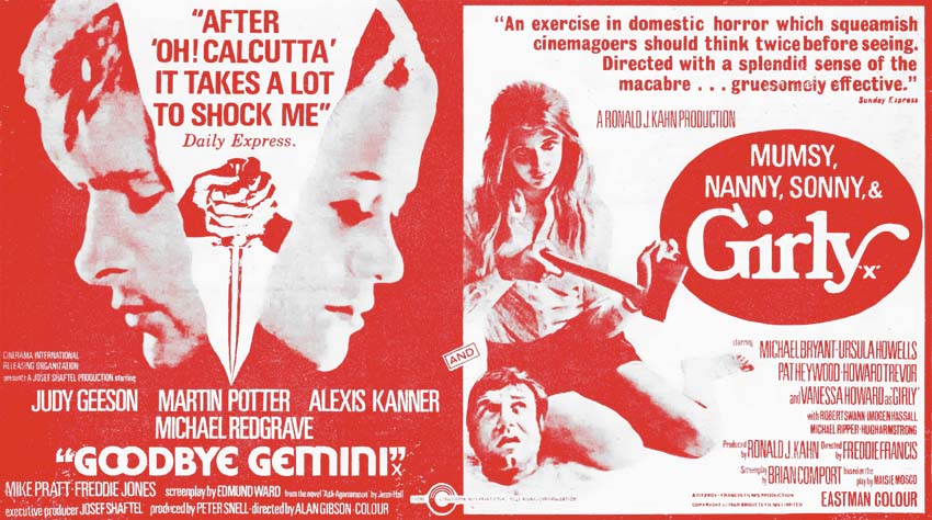 An ad for the double bill from 1970.