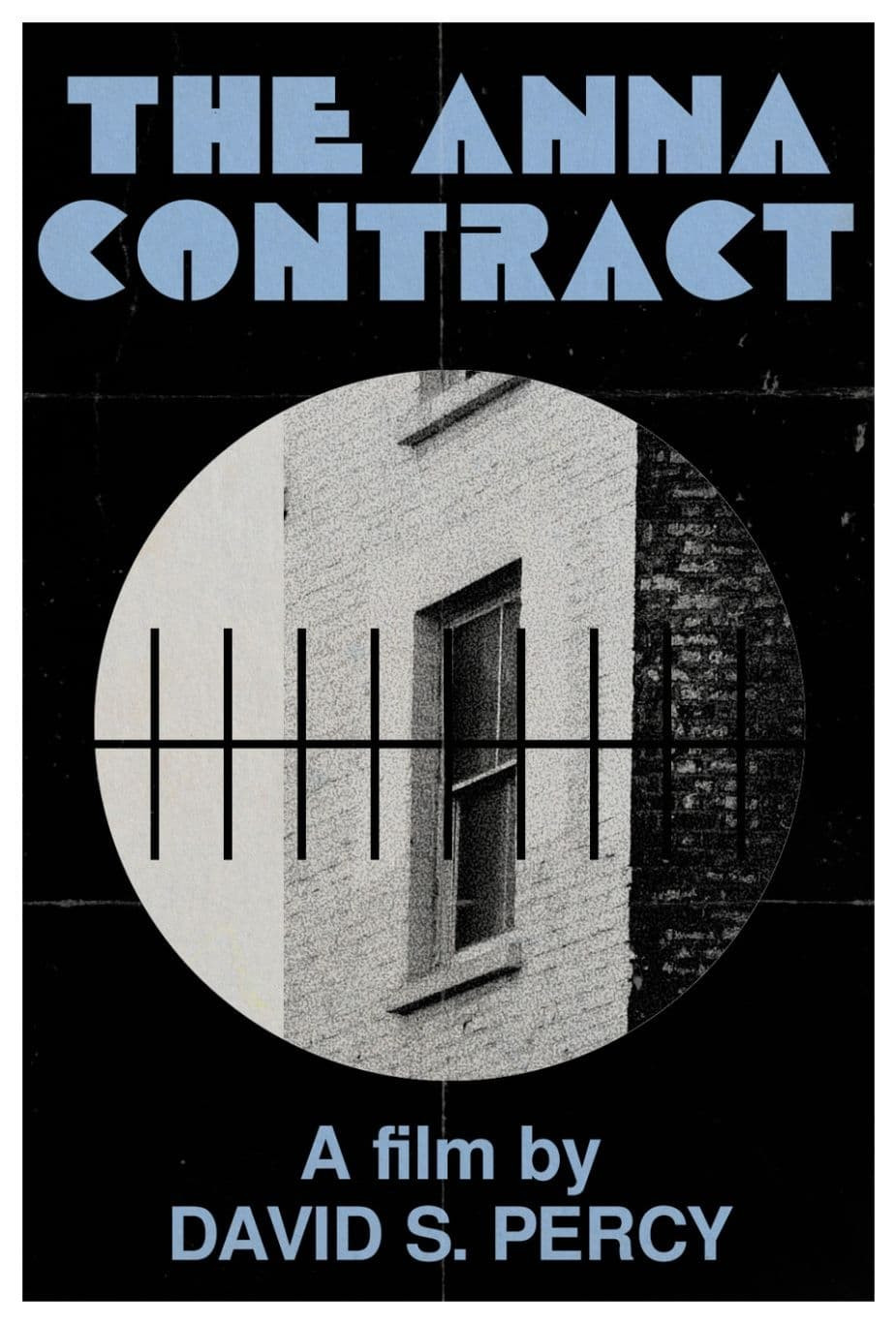 My poster for The Anna Contract with a sniper sight on a window.